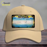 Nevada Rusty Blank Novelty License Plate Hat Cotton / Khaki