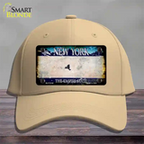 New York Rusty Blank Novelty License Plate Hat Cotton / Khaki