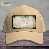 Saskatchewan Rusty Blank Novelty License Plate Hat Cotton / Khaki