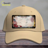 Maryland War of 1812 Rusty Blank Novelty License Plate Hat Cotton / Khaki