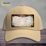 Ohio Rusty Blank Novelty License Plate Hat Cotton / Khaki