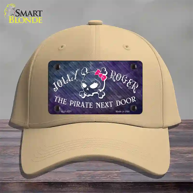 The Pirate Next Door Novelty License Plate Hat Cotton / Khaki