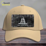 Dont Tread On Me Black Novelty License Plate Hat Cotton / Khaki