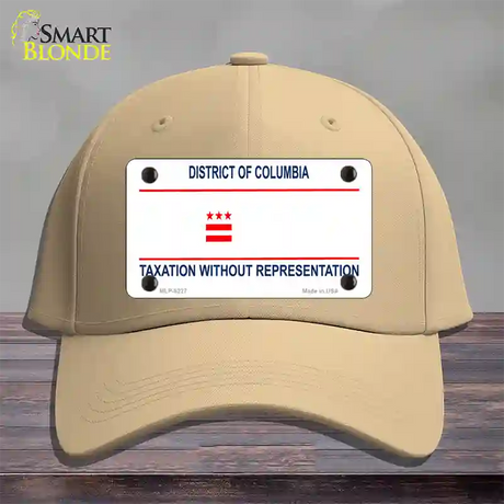 Taxation Without Representation Novelty License Plate Hat Cotton / Khaki