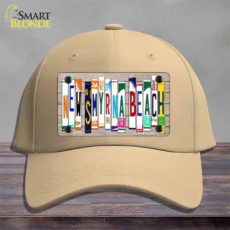 New Smyrna Beach Plate Art Novelty License Plate Hat Cotton / Khaki