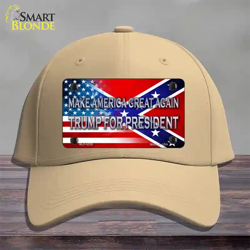 Make America Great Again Novelty License Plate Hat Cotton / Khaki