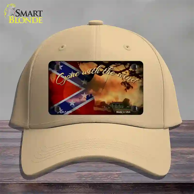 Gone With The Wind Novelty License Plate Hat Cotton / Khaki