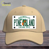 Pine Island Novelty License Plate Hat Cotton / Khaki