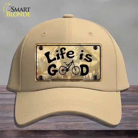 Life Is Good Novelty License Plate Hat Cotton / Khaki