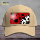 Lady Bug Novelty License Plate Hat Cotton / Khaki