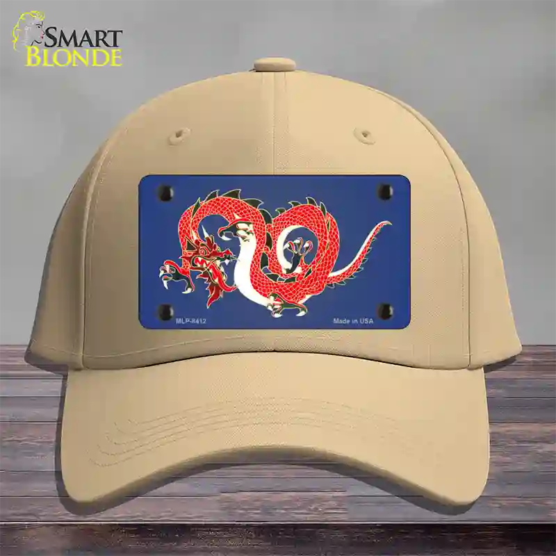 Dragon Novelty License Plate Hat Cotton / Khaki