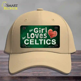 This Girl Loves Her Celtics Novelty License Plate Hat Cotton / Khaki