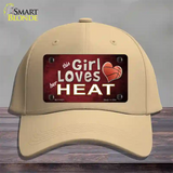 This Girl Loves Her Heat Novelty License Plate Hat Cotton / Khaki