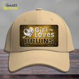 This Girl Loves Her Bruins Novelty License Plate Hat Cotton / Khaki