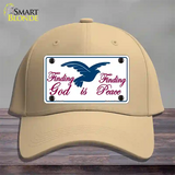 Finding God Finding Peace Novelty License Plate Hat Cotton / Khaki