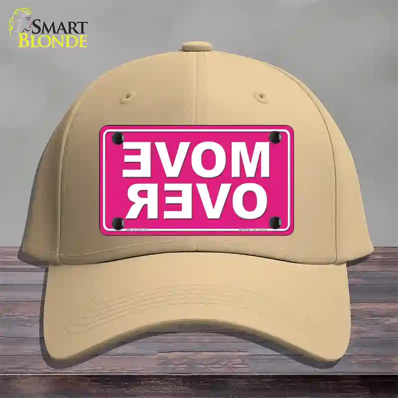 Move Over Pink Novelty License Plate Hat Cotton / Khaki