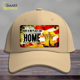 There Is No Place Like Home Novelty License Plate Hat Cotton / Khaki