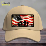 American Freedom Fighters Novelty License Plate Hat Cotton / Khaki