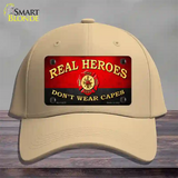 Real Heroes Red Novelty License Plate Hat Cotton / Khaki