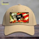 Connecticut Love Novelty License Plate Hat Cotton / Khaki