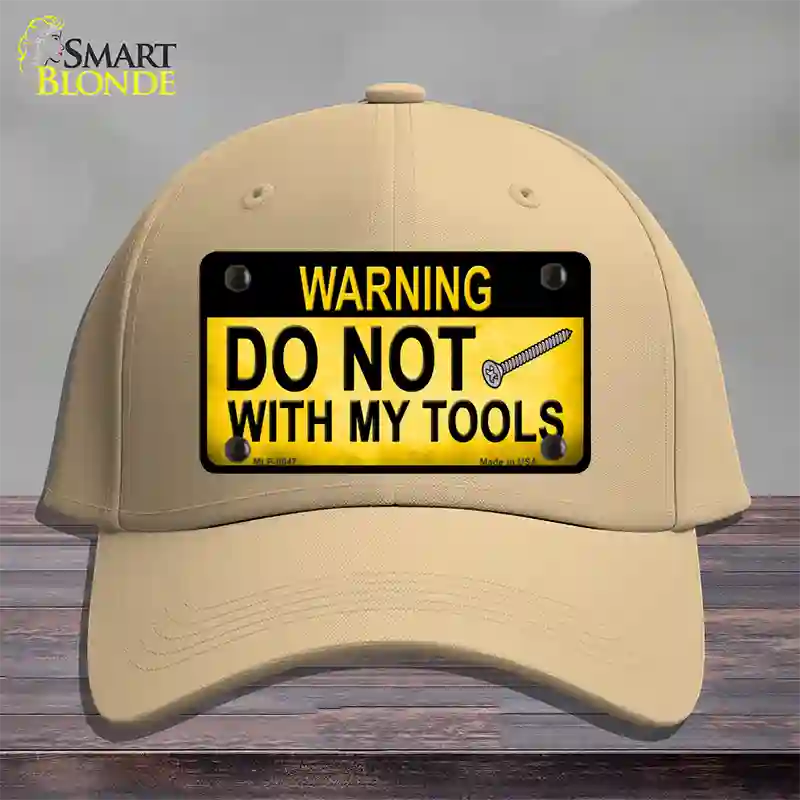 Do Not Screw Novelty License Plate Hat Cotton / Khaki