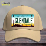 Glendale Arizona Novelty License Plate Hat Cotton / Khaki