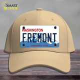 Fremont Washington Novelty License Plate Hat Cotton / Khaki