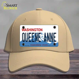 Queene Anne Washington Novelty License Plate Hat Cotton / Khaki