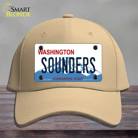 Sounders Washington Novelty License Plate Hat Cotton / Khaki