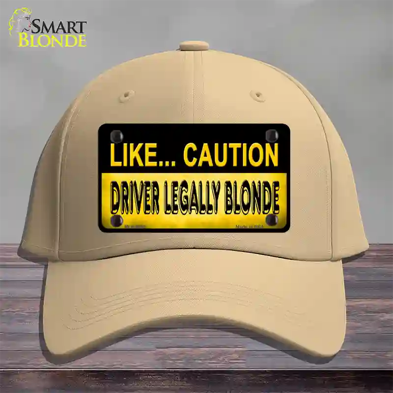 Driver Legally Blonde Novelty License Plate Hat Cotton / Khaki