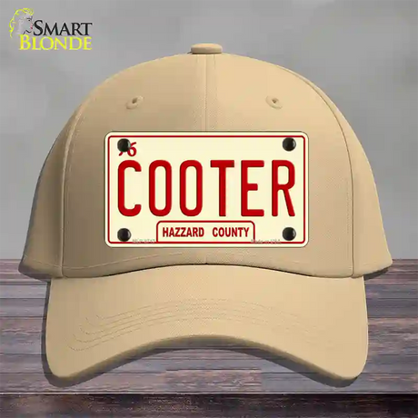 Cooter Novelty License Plate Hat Cotton / Khaki