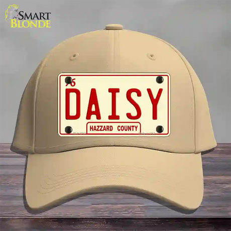 Daisy Novelty License Plate Hat Cotton / Khaki