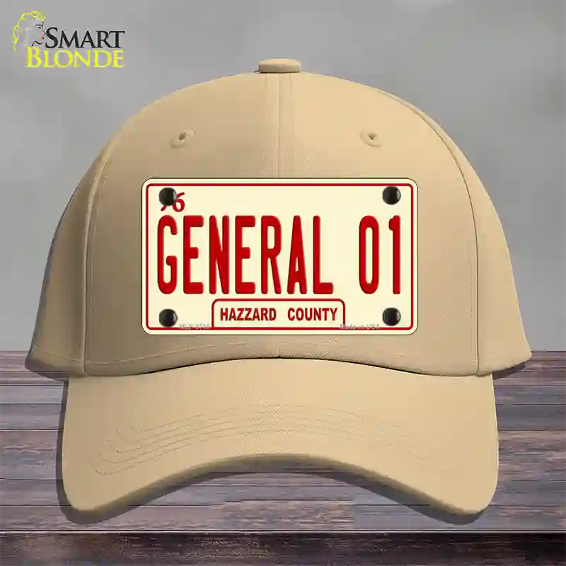 General 01 Novelty License Plate Hat Cotton / Khaki