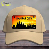 Kansas City Silhouette Novelty License Plate Hat Cotton / Khaki