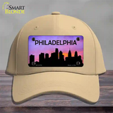 Philadelphia Silhouette Novelty License Plate Hat Cotton / Khaki