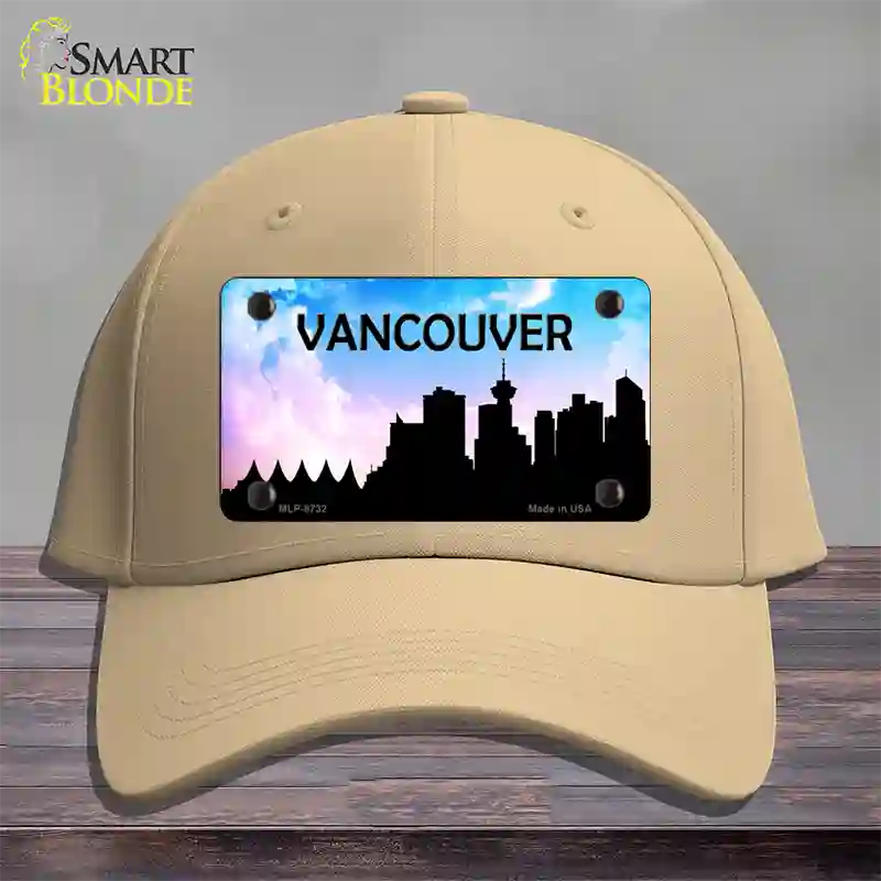 Vancouver Silhouette Novelty License Plate Hat Cotton / Khaki