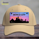 Mexico City Silhouette Novelty License Plate Hat Cotton / Khaki