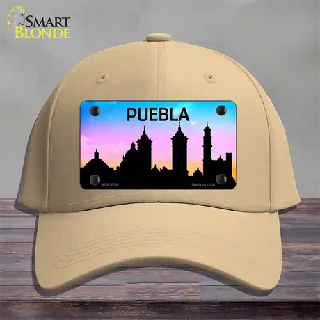 Puebla Silhouette Novelty License Plate Hat Cotton / Khaki