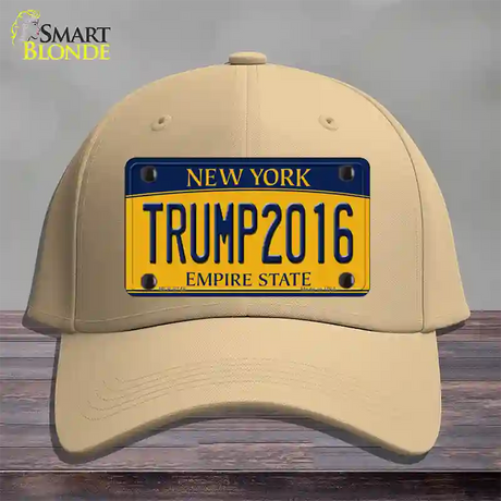 Trump 2016 Novelty License Plate Hat Cotton / Khaki