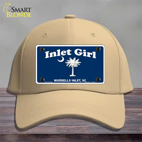 Inlet Girl Novelty License Plate Hat Cotton / Khaki