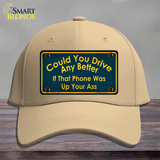 Could You Drive Novelty License Plate Hat Cotton / Khaki