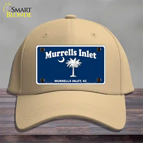 Murrells Inlet Novelty License Plate Hat Cotton / Khaki