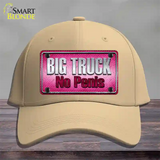 Big Truck No Penis Novelty License Plate Hat Cotton / Khaki