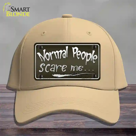 Normal People Novelty License Plate Hat Cotton / Khaki