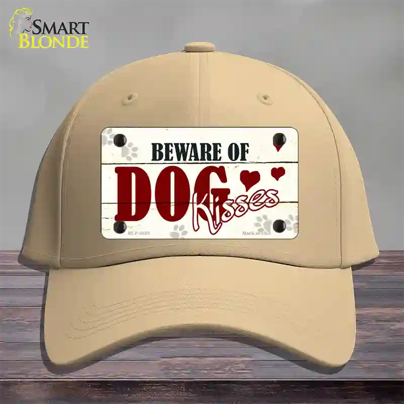 Beware of Dogs Novelty License Plate Hat Cotton / Khaki