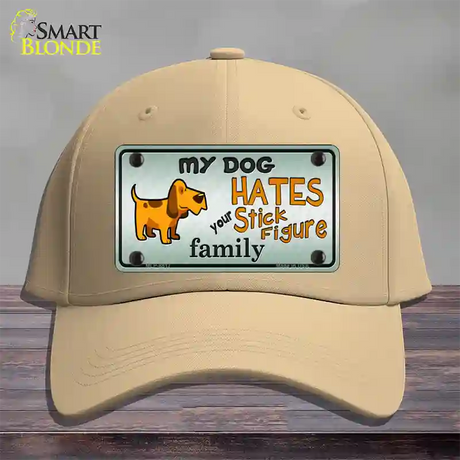 My Dog Hates Novelty License Plate Hat Cotton / Khaki