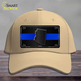 Arizona Thin Blue Line Novelty License Plate Hat Cotton / Khaki