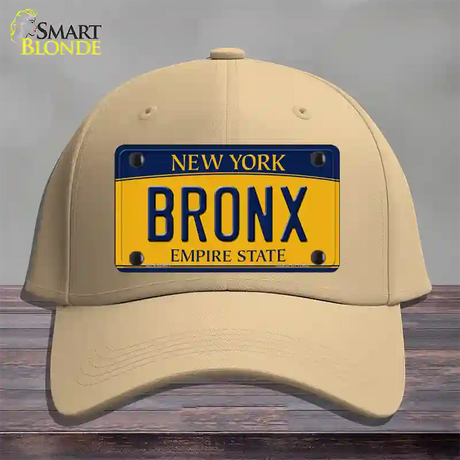 Bronx New York Novelty License Plate Hat Cotton / Khaki