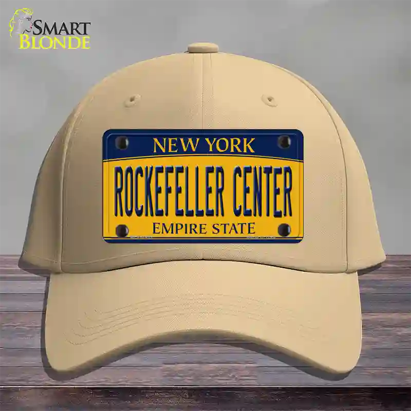 Rockefeller Center New York Novelty License Plate Hat Cotton / Khaki