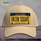 Union Square New York Novelty License Plate Hat Cotton / Khaki